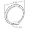 Truck-Lite Super 44, Led, Red, Round, 42 Diode, Stop/Turn/Tail, Black Grommet Mount, Fit 'N Forget S.S 44002R3 - alternate 2